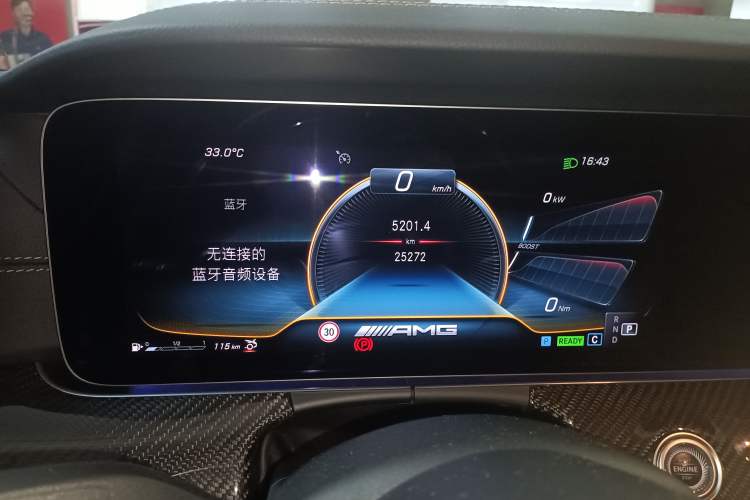 Used Mercedes-Benz AMG GT 2022 AMG GT 50 4MATIC+ Four-Door Coupe Special Edition Odometer Close Up