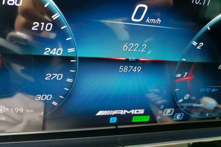 Used Mercedes-Benz AMG GT 2022 AMG GT 50 4MATIC+ Four-Door Coupe Odometer Close Up