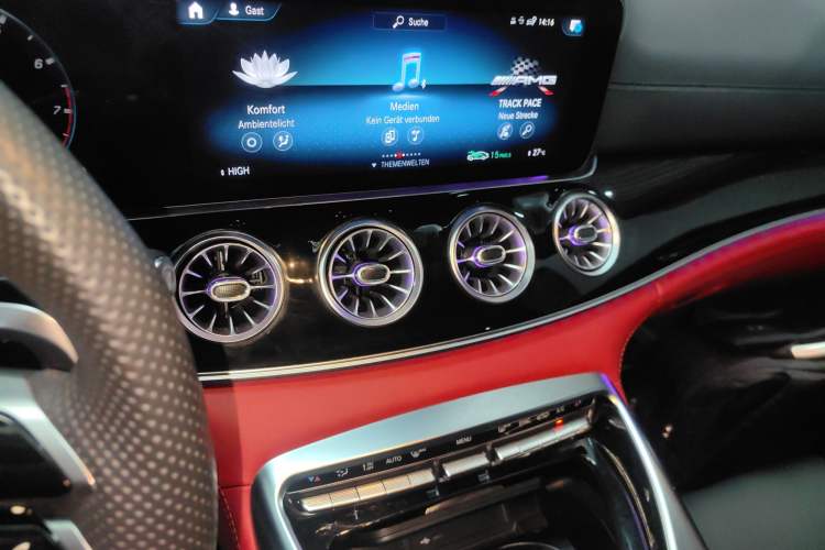 Used Mercedes-Benz AMG GT 2023 AMG GT 50 Four-Door Coupe Audio And AC Panel