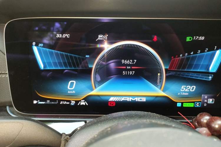 Used Mercedes-Benz AMG GT 2023 AMG GT 50 Four-Door Coupe Odometer Close Up