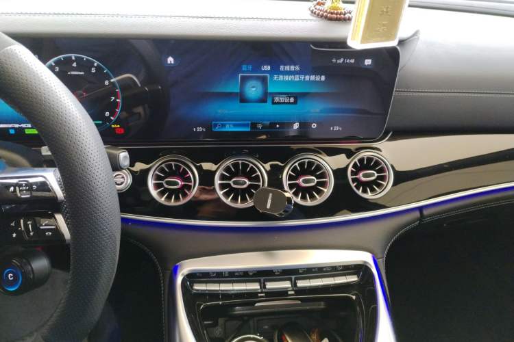 Used Mercedes-Benz AMG GT 2023 AMG GT 50 4MATIC+ Four-Door Coupe Audio And AC Panel
