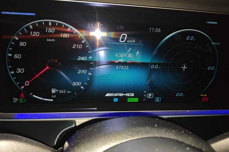 Used Mercedes-Benz AMG GT 2023 AMG GT 50 Four-Door Coupe Odometer Close Up