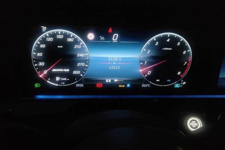 Used Mercedes-Benz AMG GT 2025 AMG GT 50 Four-Door Coupe China Special Edition Odometer Close Up