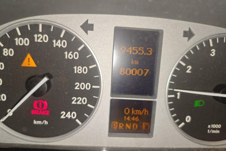 Used Mercedes-Benz B-Class 2009 B 200 Luxury Model Odometer Close Up