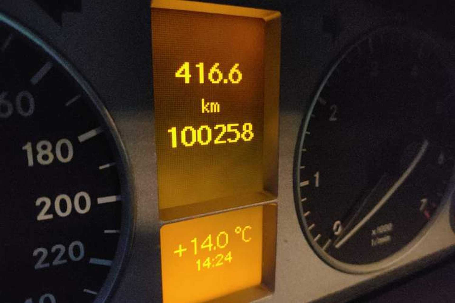 Used Mercedes-Benz B-Class 2009 B 200 Fashion Model Odometer Close Up