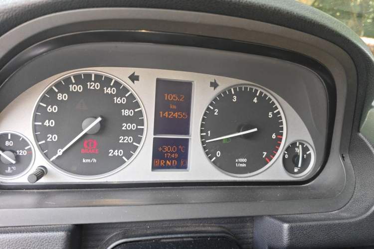 Used Mercedes-Benz B-Class 2009 B 200 Fashion Model Odometer Close Up