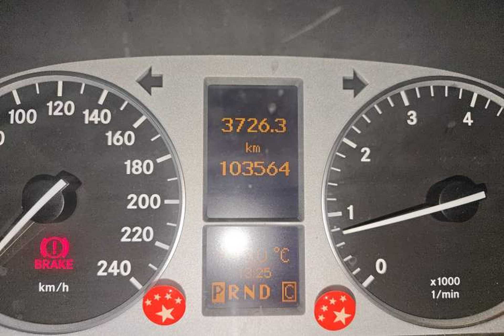 Used Mercedes-Benz B-Class 2009 B 200 Fashion Model Odometer Close Up