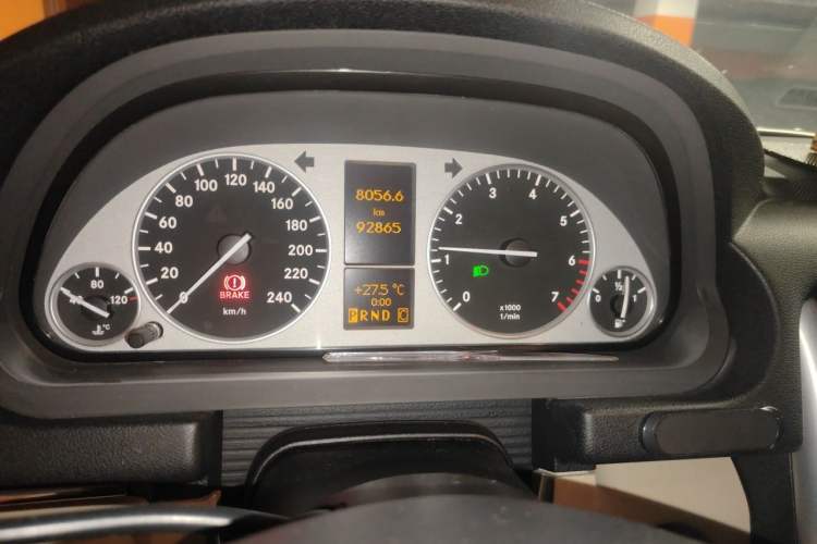 Used Mercedes-Benz B-Class 2009 B 200 Fashion Model Odometer Close Up