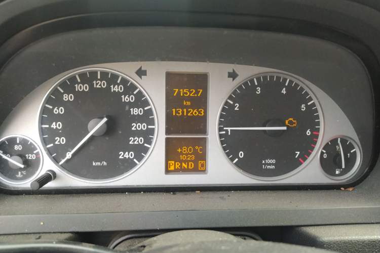 Used Mercedes-Benz B-Class 2009 B 200 Fashion Model Odometer Close Up