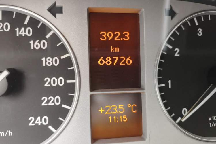 Used Mercedes-Benz B-Class 2009 B 200 Fashion Model Odometer Close Up