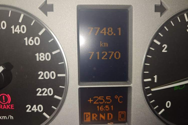 Used Mercedes-Benz B-Class 2009 B 200 Fashion Model Odometer Close Up