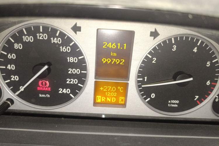 Used Mercedes-Benz B-Class 2009 B 200 Fashion Model Odometer Close Up