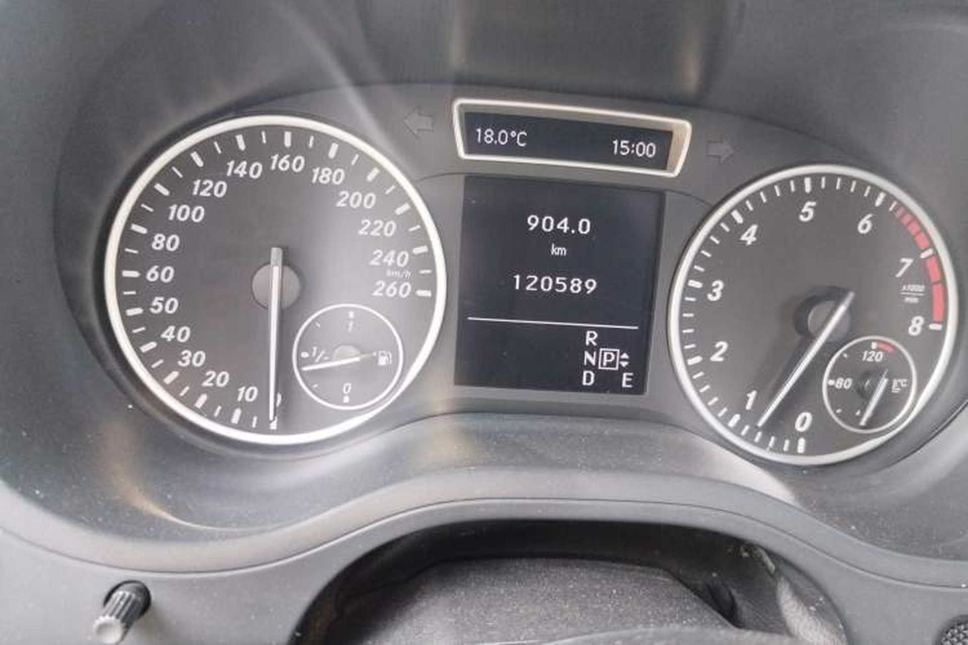 Used Mercedes-Benz B-Class 2012 B 180 Odometer Close Up