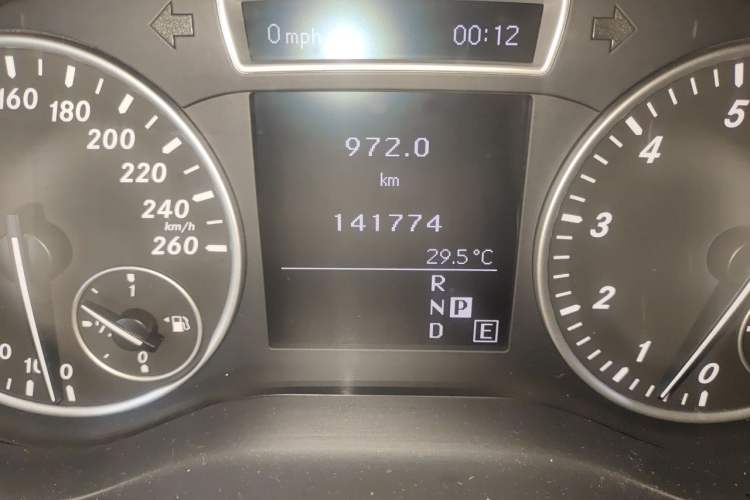 Used Mercedes-Benz B-Class 2012 B 180 base model (imported) Odometer Close Up