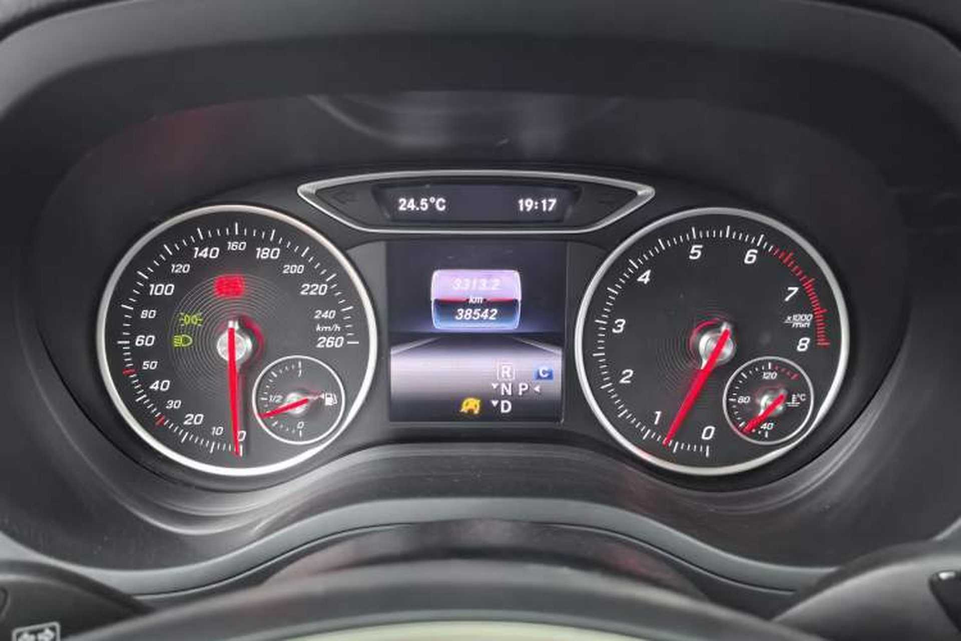 Used Mercedes-Benz B-Class 2017 B 200 Fashion Model Odometer Close Up