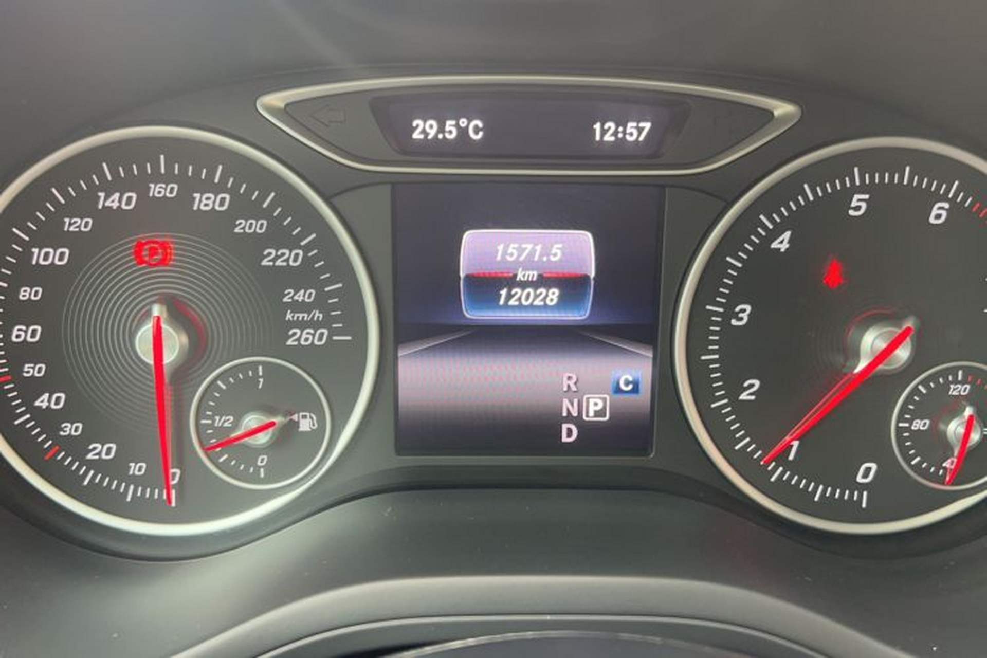 Used Mercedes-Benz B-Class 2019 B 200 Sport Edition Odometer Close Up