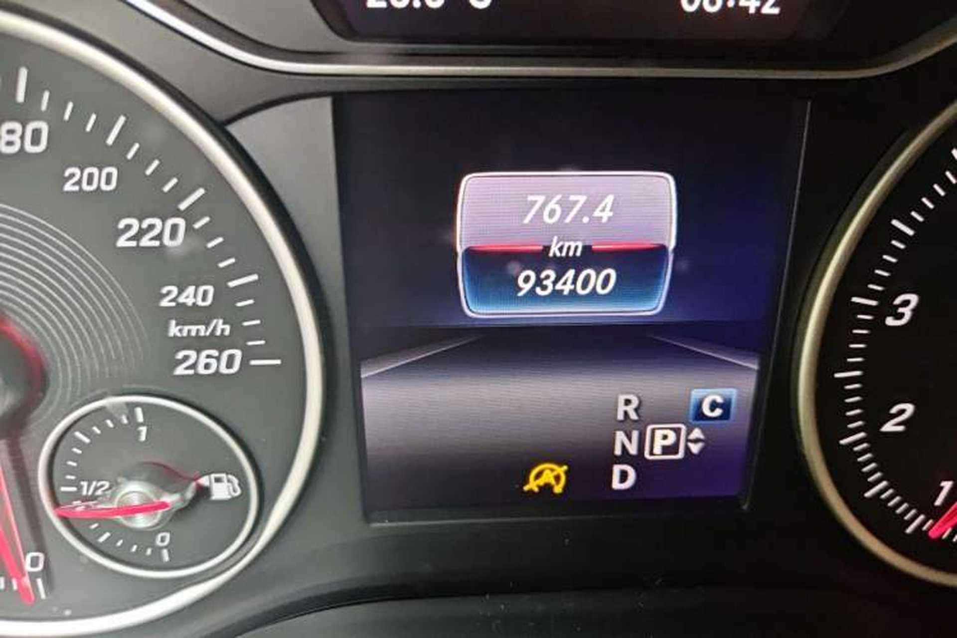 Used Mercedes-Benz B-Class 2019 B 200 Fashion Model Odometer Close Up