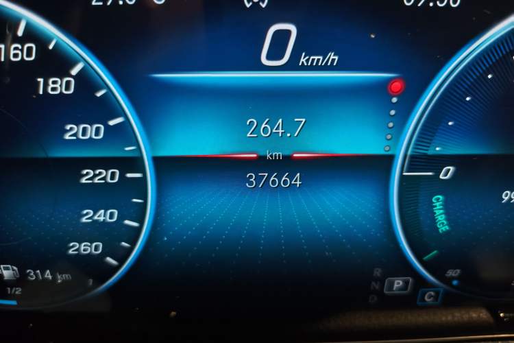 Used Mercedes-Benz B-Class 2020 B 200 Fashion Model Odometer Close Up