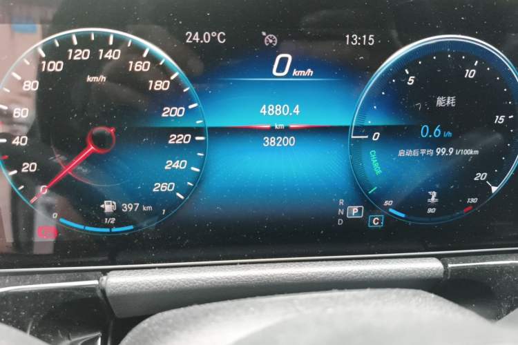 Used Mercedes-Benz B-Class 2020 B 200 Sport Edition Odometer Close Up