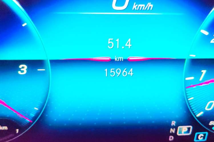 Used Mercedes-Benz B-Class 2020 B 200 Sport Edition Odometer Close Up