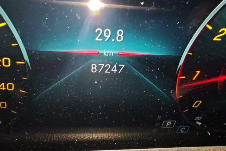 Used Mercedes-Benz B-Class 2020 B 200 Sport Edition Odometer Close Up