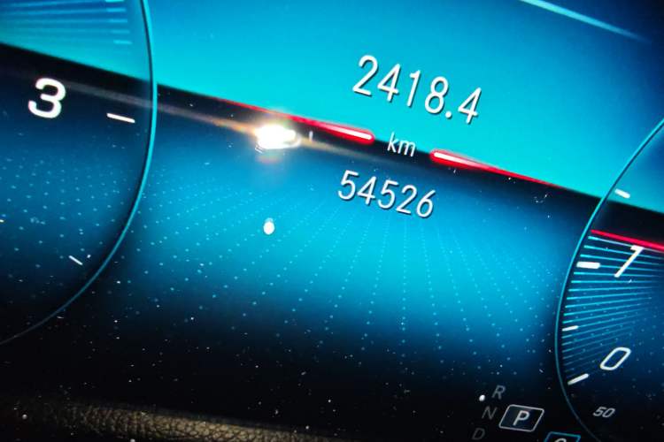 Used Mercedes-Benz B-Class 2020 B 200 Sport Edition Odometer Close Up