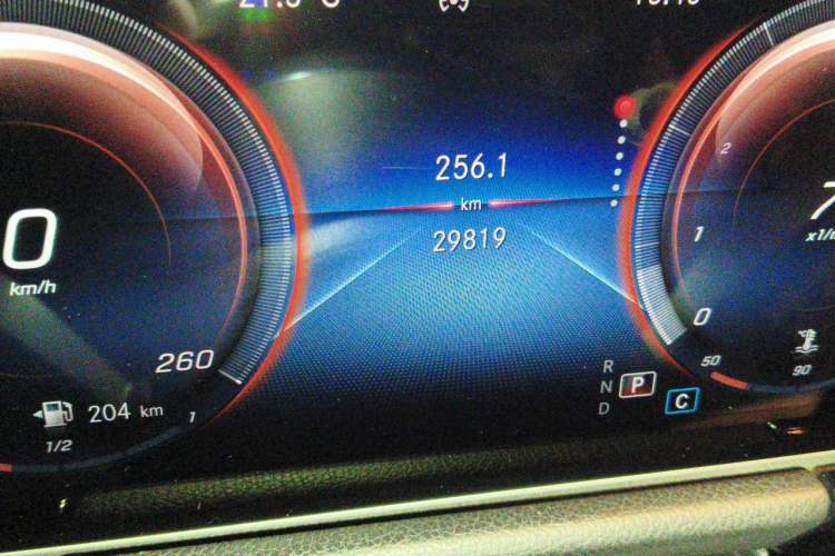 Used Mercedes-Benz B-Class 2020 B 200 Sport Edition Odometer Close Up