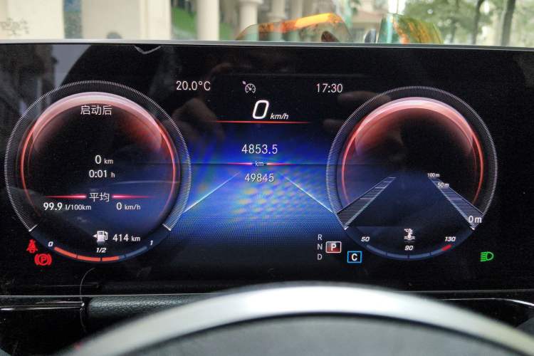 Used Mercedes-Benz B-Class 2020 B 200 Sport Edition Odometer Close Up