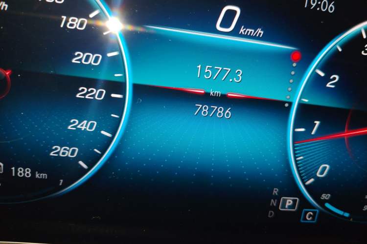 Used Mercedes-Benz B-Class 2020 B 200 Sport Edition Odometer Close Up