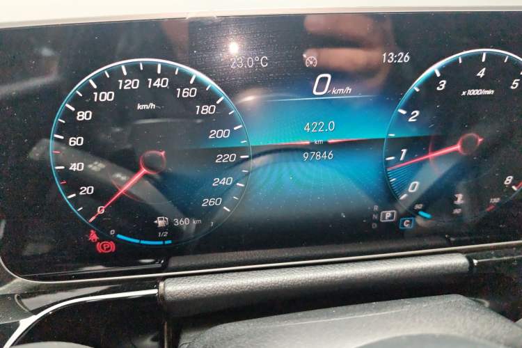 Used Mercedes-Benz B-Class 2020 B 200 Sport Edition Odometer Close Up