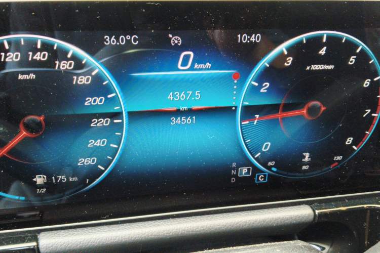 Used Mercedes-Benz B-Class 2020 B 200 Sport Edition Odometer Close Up