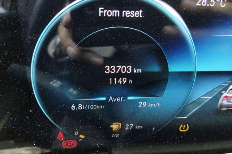 Used Mercedes-Benz B-Class 2021 B 180 Fashion Model Odometer Close Up
