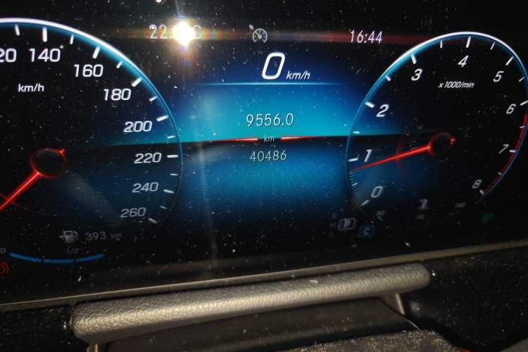 Used Mercedes-Benz B-Class 2021 B 200 Fashion Model Odometer Close Up