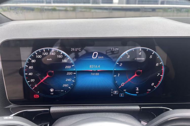 Used Mercedes-Benz B-Class 2021 B 200 Fashion Model Odometer Close Up
