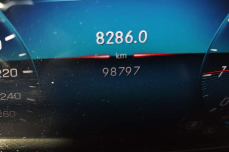 Used Mercedes-Benz B-Class 2021 B 180 Fashion Model Odometer Close Up