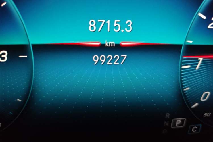 Used Mercedes-Benz B-Class 2021 B 180 Fashion Model Odometer Close Up