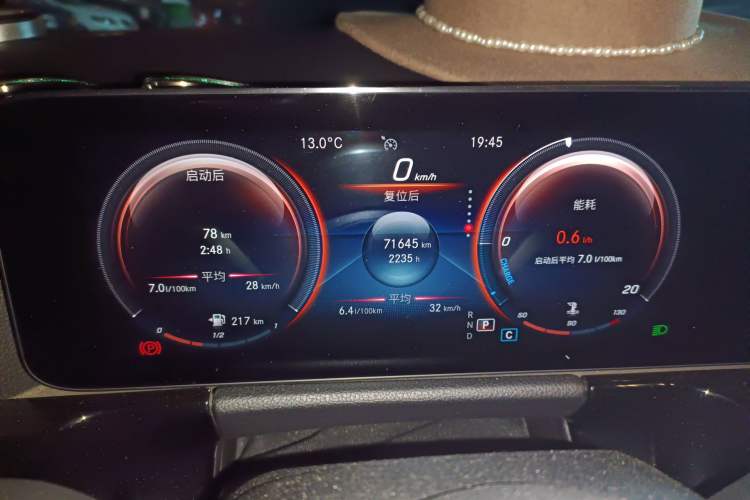 Used Mercedes-Benz B-Class 2021 B 200 Sport Edition Odometer Close Up