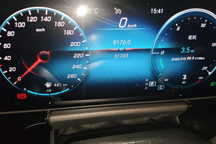 Used Mercedes-Benz B-Class 2021 B 200 Sport Edition Odometer Close Up