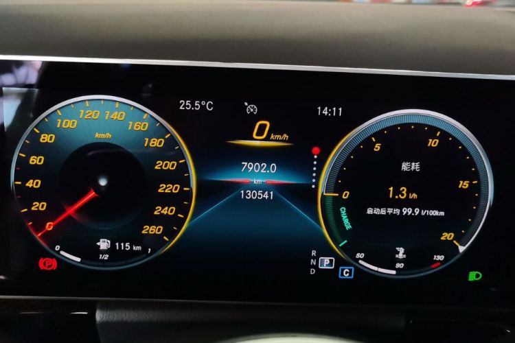Used Mercedes-Benz B-Class 2021 B 200 Sport Edition Odometer Close Up
