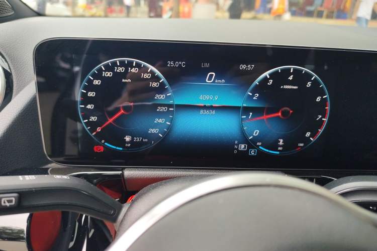 Used Mercedes-Benz B-Class 2021 B 200 Sport Edition Odometer Close Up