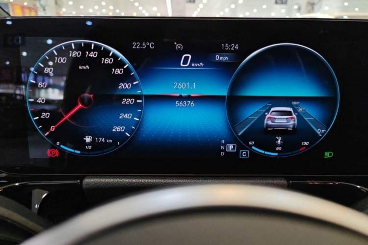 Used Mercedes-Benz B-Class 2021 B 200 Fashion Model Odometer Close Up