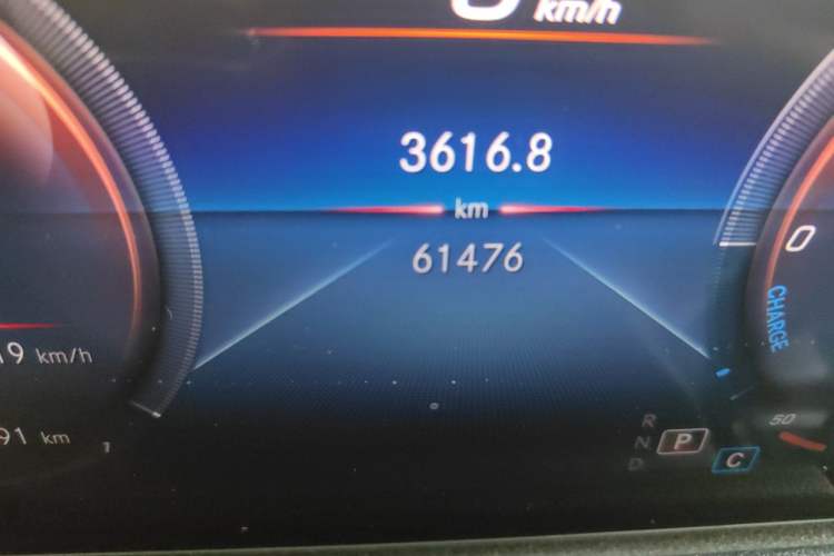 Used Mercedes-Benz B-Class 2021 B 200 Fashion Model Odometer Close Up