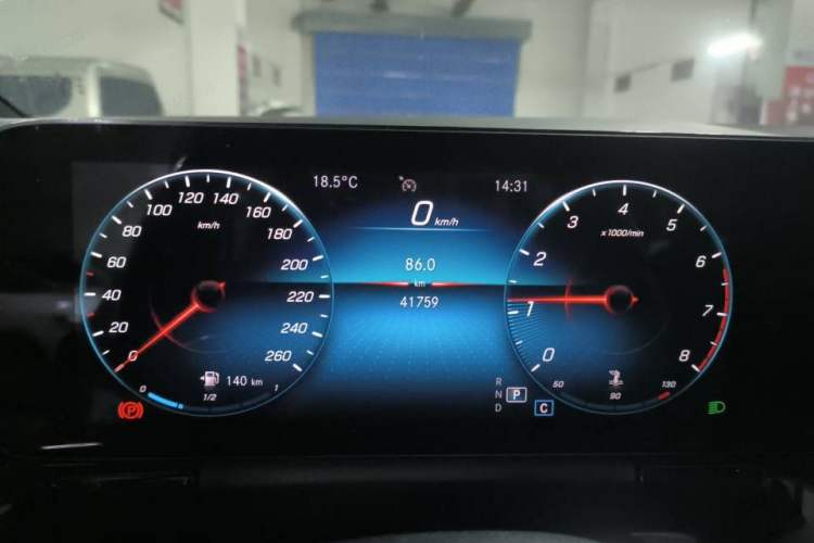Used Mercedes-Benz B-Class 2021 B 200 Sport Edition Odometer Close Up