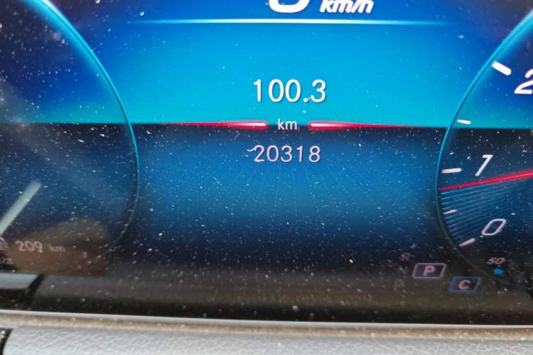 Used Mercedes-Benz B-Class 2021 B 200 Sport Edition Odometer Close Up