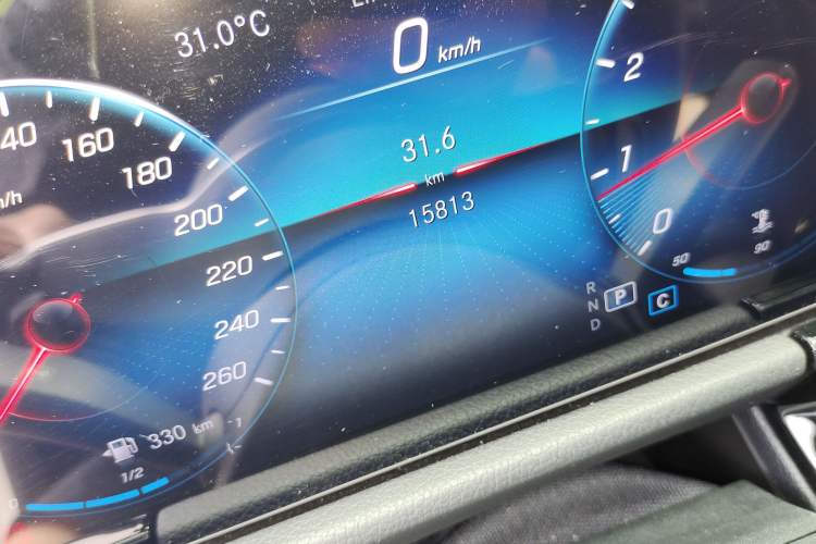 Used Mercedes-Benz B-Class 2022 Updated B 200 Fashion Edition Odometer Close Up