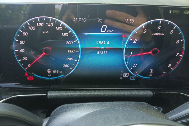 Used Mercedes-Benz B-Class 2022 Revised B 200 Dynamic Edition Odometer Close Up