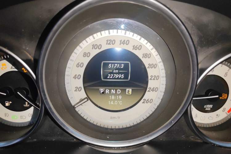 Used Mercedes-Benz C-Class 2011 C 200 CGI Elegant Model Odometer Close Up