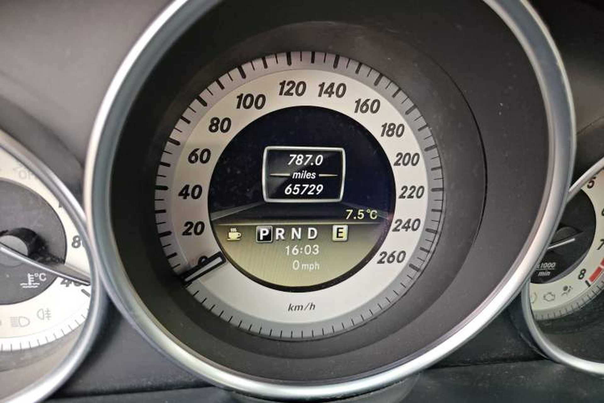 Used Mercedes-Benz C-Class 2011 C 200 CGI Elegant Model Odometer Close Up