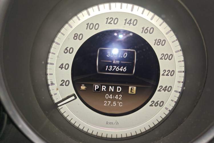 Used Mercedes-Benz C-Class 2011 C 200 CGI Fashion Model Odometer Close Up