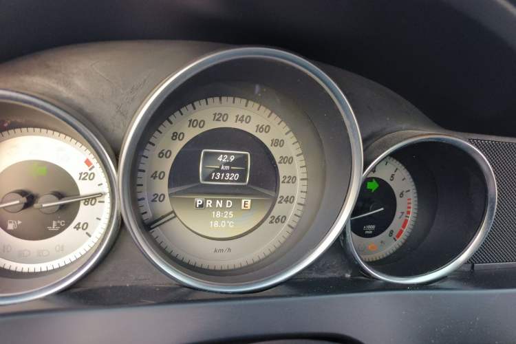 Used Mercedes-Benz C-Class 2011 C 200 CGI Fashion Model Odometer Close Up